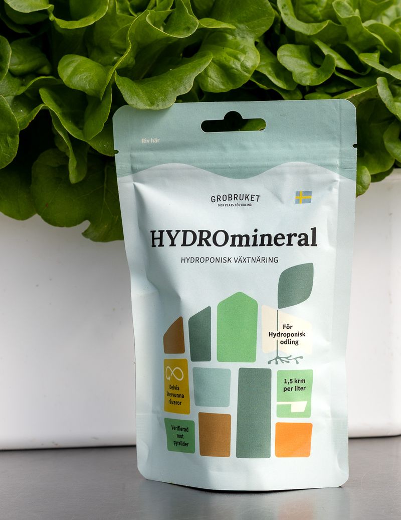 Hydromineral - Hydroponisk växtnäring 200g räcker till 200 liter vatten