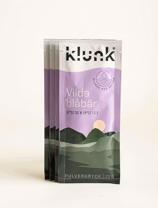Klunk Vilda Blåbär – frystorkad friluftsdryck