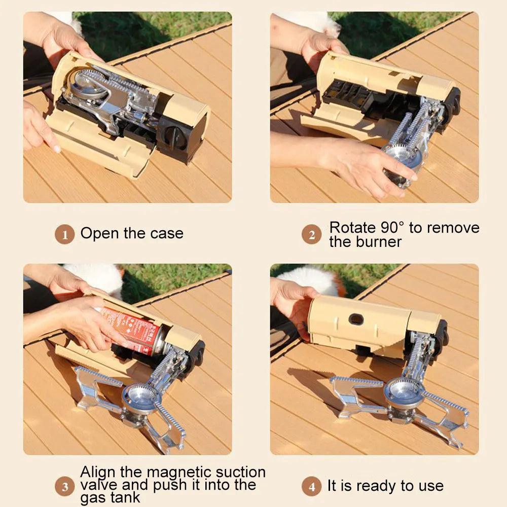 Gas stove COMPACT 2600W - Smooth, stylish & stable!