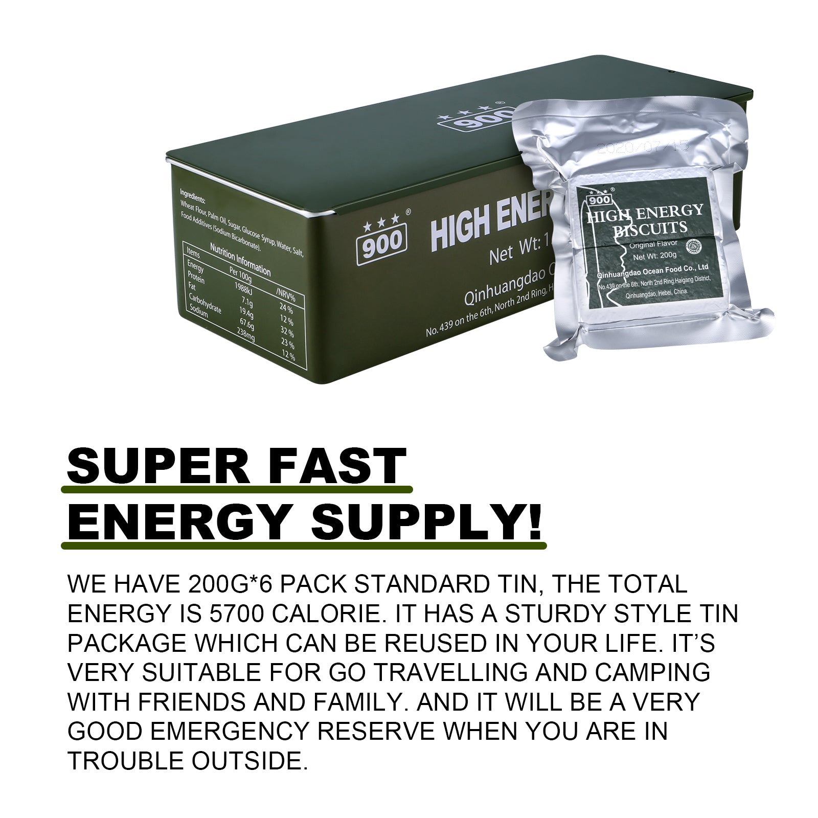 Nut cookies in a tin for stylish and safe storage 6x200 gr