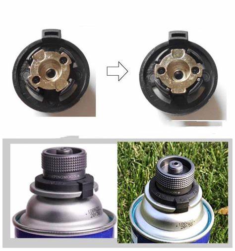 Adapterkit till olika gasflaskor, inkluderar en 25 cm lång slang med regulator för en 417 konvertering kit.