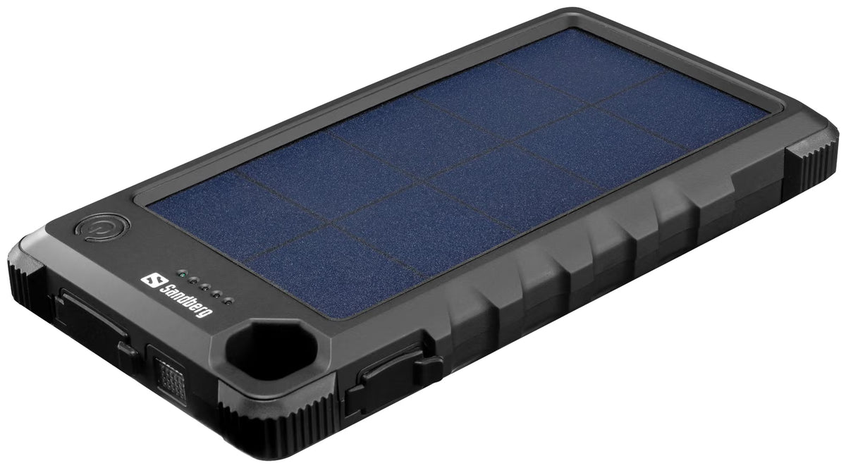 Sandberg Outdoor Solar Powerbank 10 000 mAh – svart