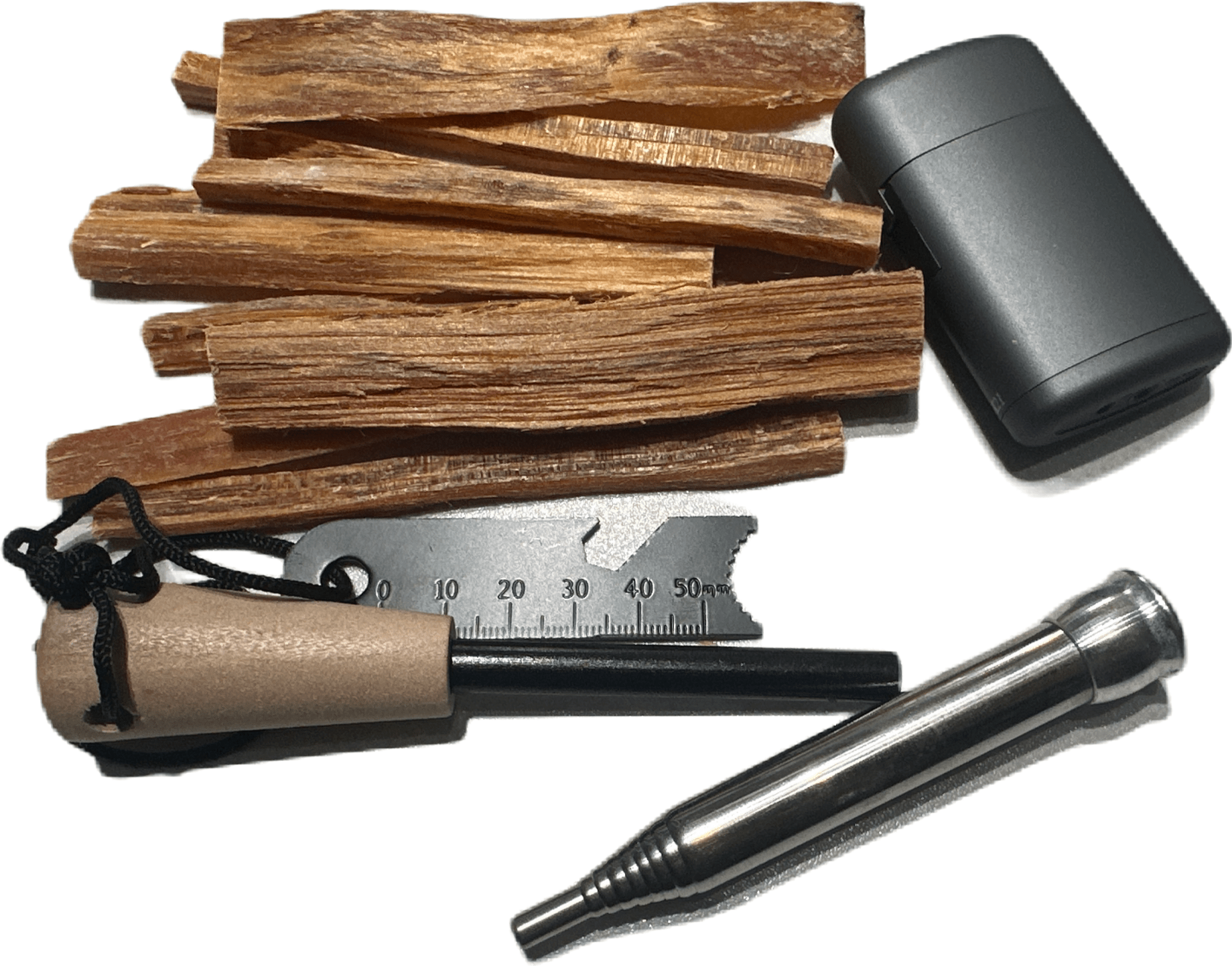 Firebox med blåsrör & eldstål - Mylar.se