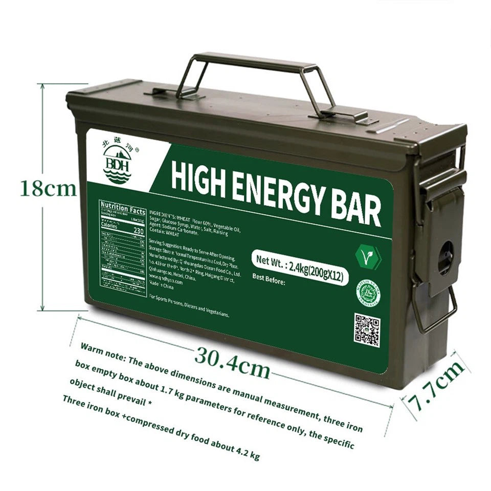 Nödkakor i ammolåda för snygg och säker förvaring 12x200 gr