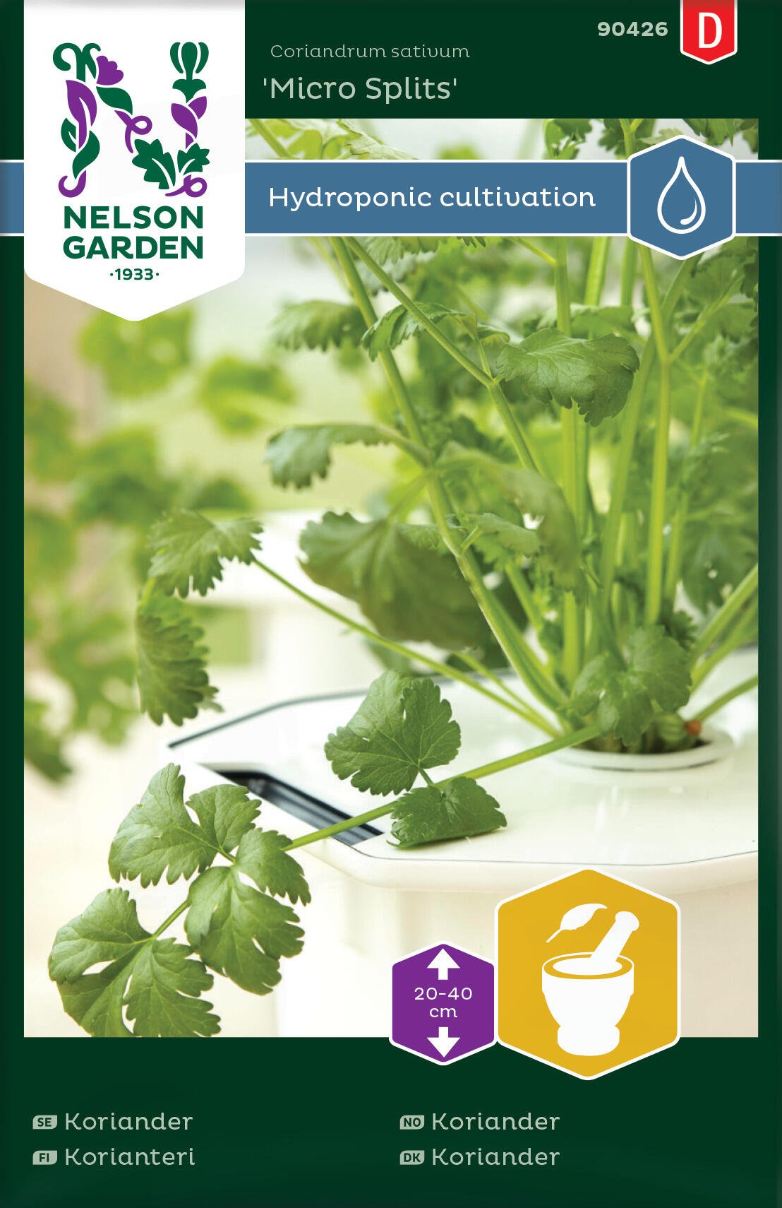 nelson garden seeds Coriander 'Micro Splits' Nelson Garden 90426