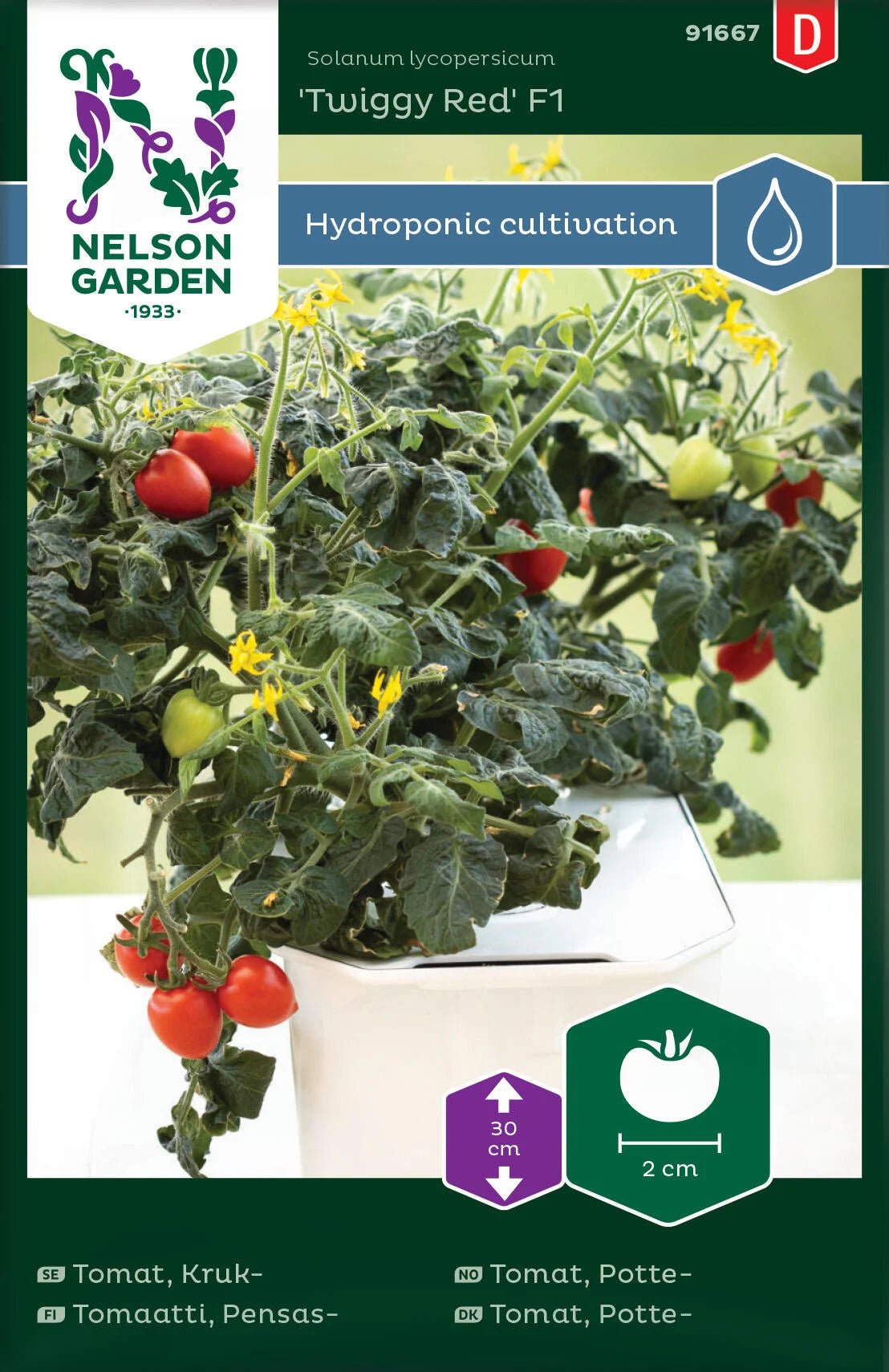 nelson garden seeds Cherry tomato 'Twiggy Red' F1