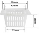 Neliönmuotoiset korit sienillä IKEA Växeriin