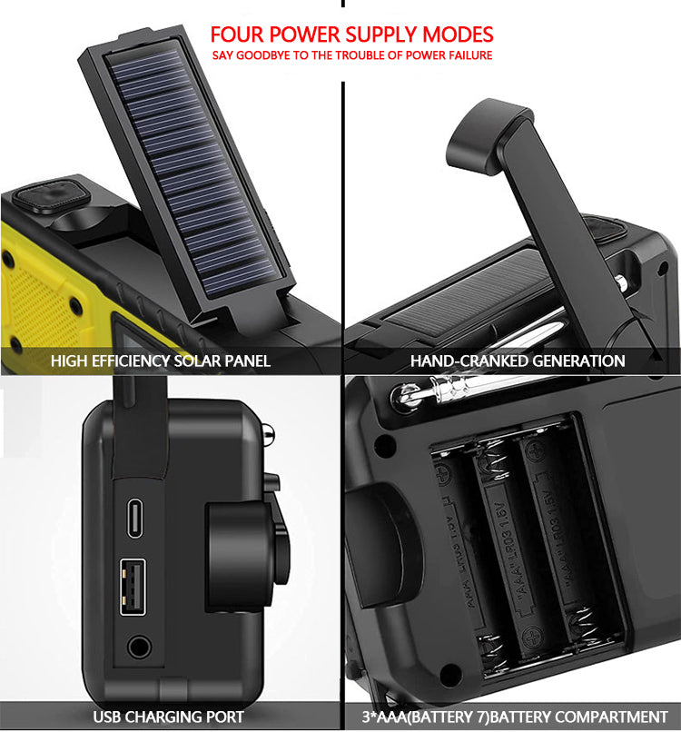 Emergency radio FM with Powerbank 4000mAh - TEST WINNER IN AFTONBLADET PLUS TEST