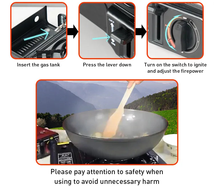 GAS STOVE WITH BAG 2.5 kw