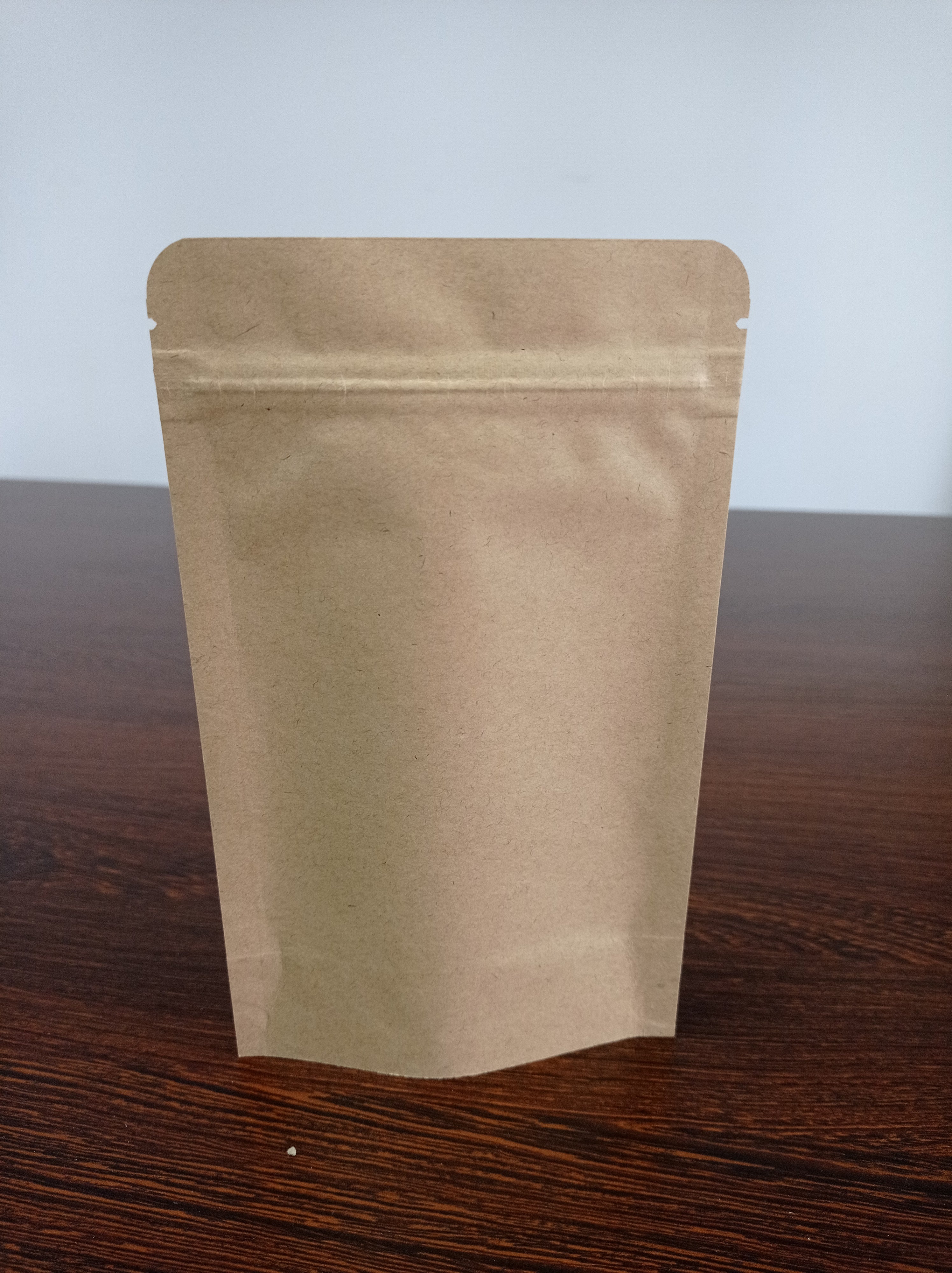 Mylarpåse 2,2 deciliter Kraftpapper (11x18,5 cm) Stående påse med ziplock, 50 pack