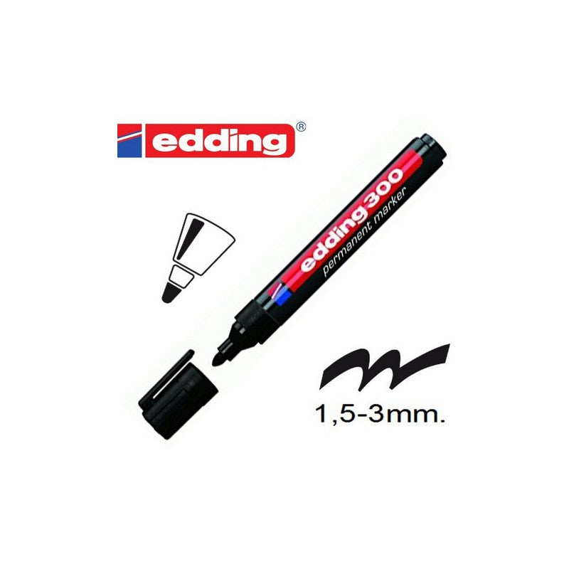 Permanent penna, svart, för att märka påsar i krispaketet.