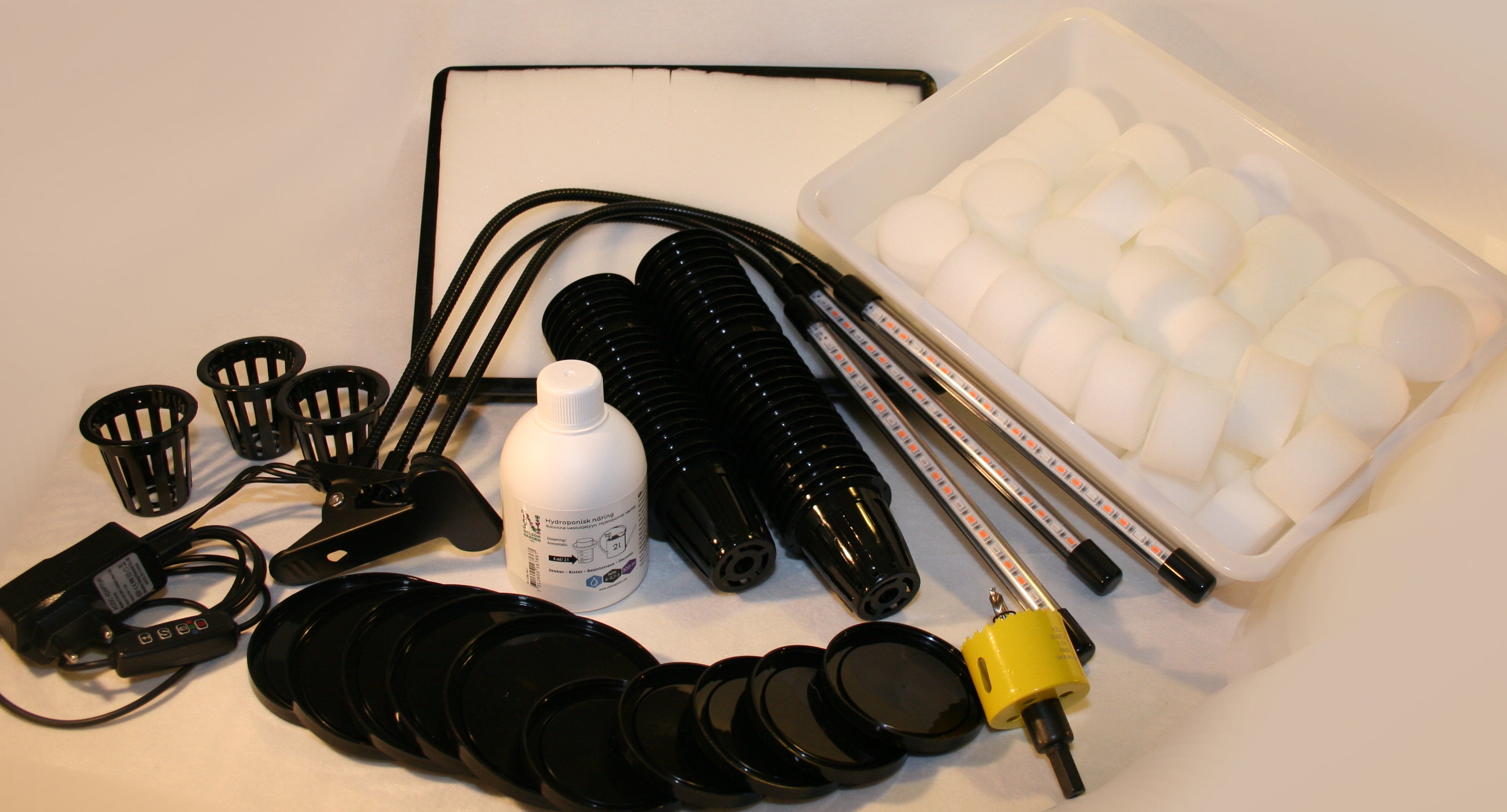 Großes Starterpaket Hydrokultur Wählen Sie zwischen 32 oder 50 mm Körben