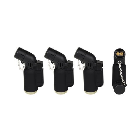 Stormtändare med dubbla jetlågor "Tankboy" Svart - Mylar.se