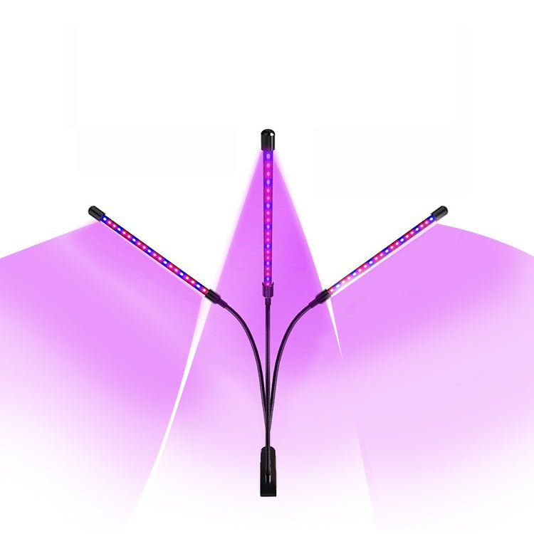 Växtbelysning 4 armar - välj vitt eller färgat ljus - Mylar.se