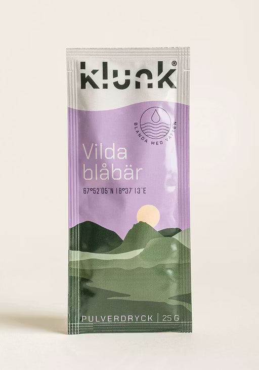Klunk Vilda Blåbär – frystorkad friluftsdryck