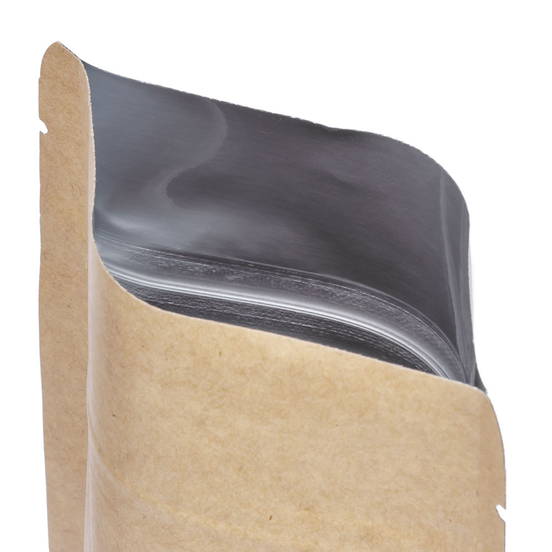 Mylar bag 1 deciliter Kraft paper (8.5x14.5 cm) with ziplock