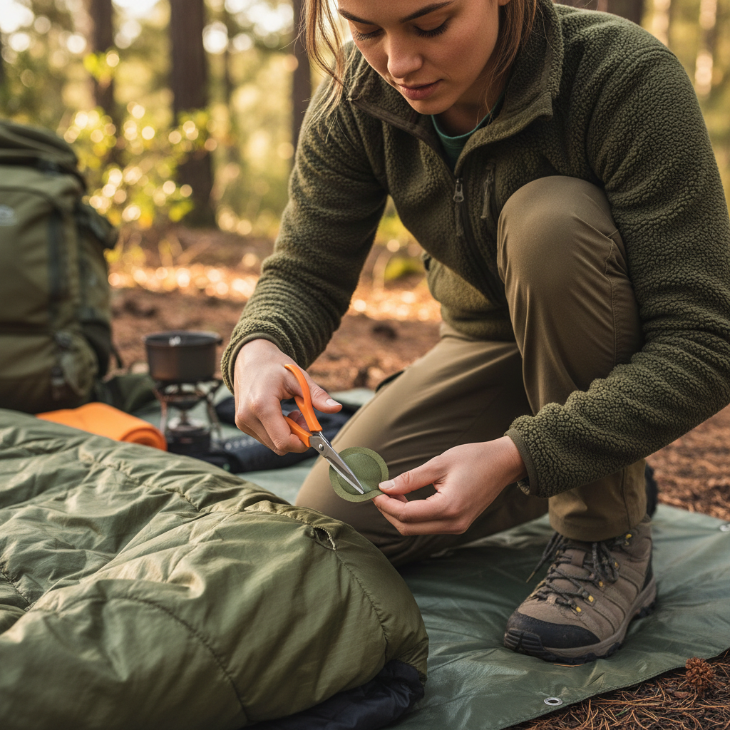 Vattentäta lagningslappar av Nylon för kläder & utrustning 19,5x9,5 cm