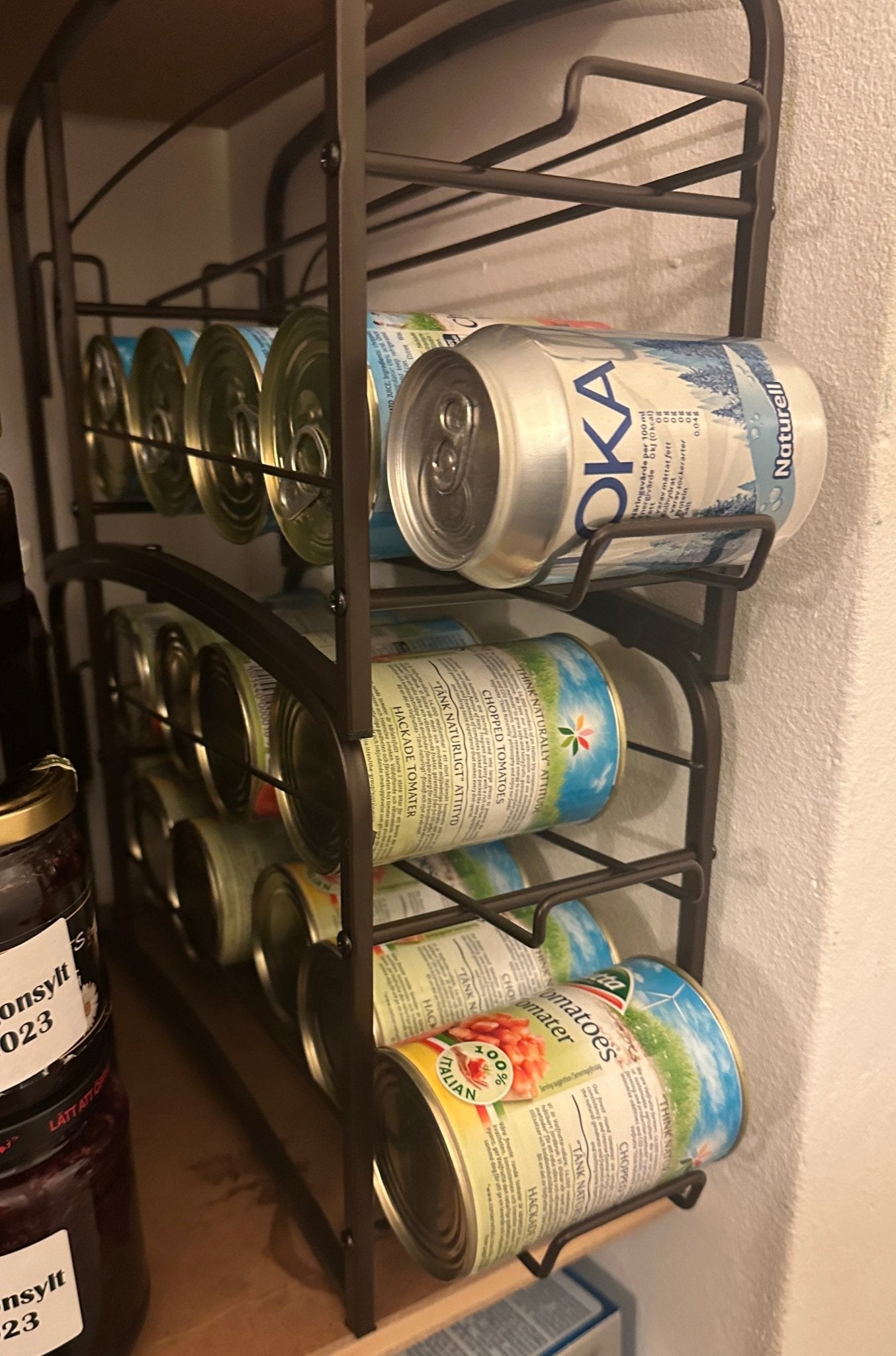 Konservförvaring med automatisk rotation (24 burkar) - Mylar.se