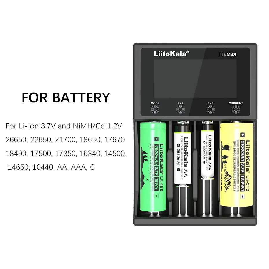 LiitoKala Lii - M4S den enda batteriladdaren du behöver - Mylar.se