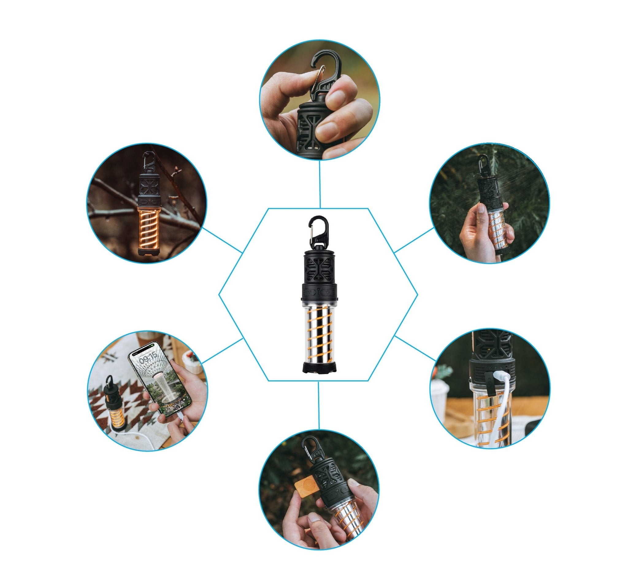 Myggskydd 5K | Myggskrämma | Lykta | Lampa | Powerbank 5000 mAh - Mylar.se