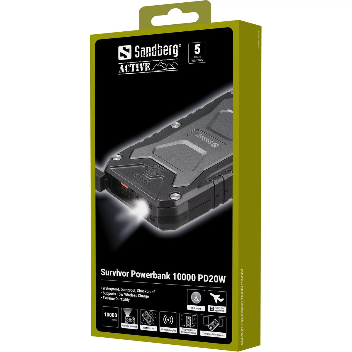 Sandberg Survivor Powerbank 10000 PD20W - Mylar.se