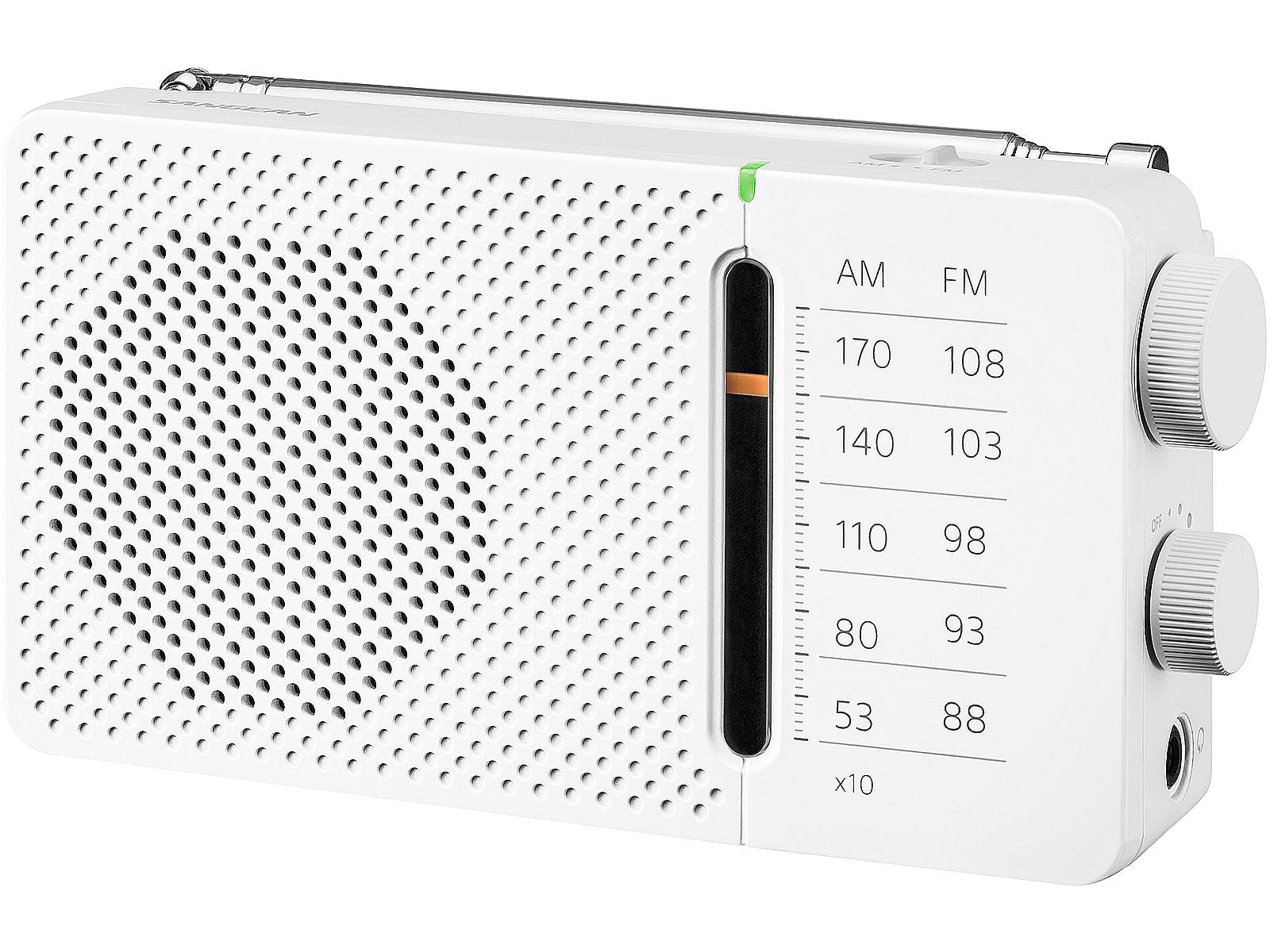 Sangean Fickradio FM AM Vit - Mylar.se