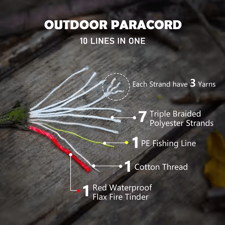 Survival Paracord 31 meter - Mylar.se