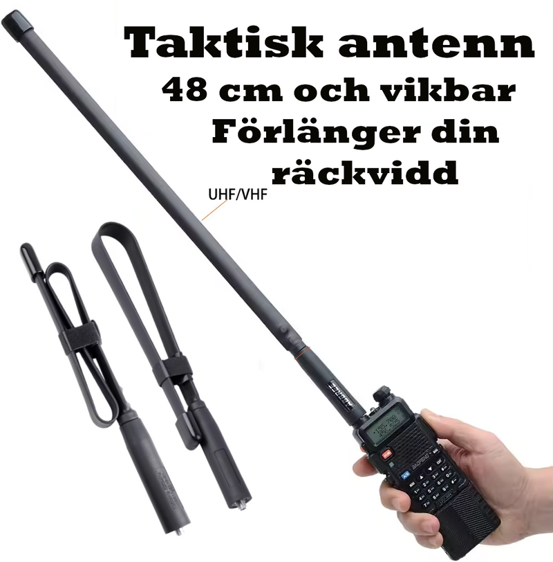 Tactical antenna / Blade antenna 48 cm for extra range