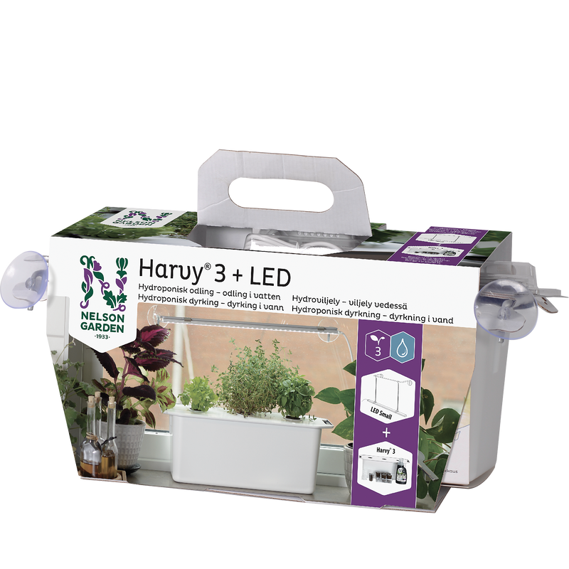 Presentförpackning / Startkit Harvy 3, hydroponisk odling (med belysning)