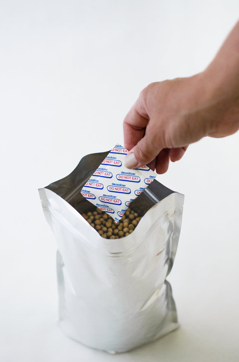 Mylar bag 1.5 Liter (18x29 cm) stand-up bag with ziplock