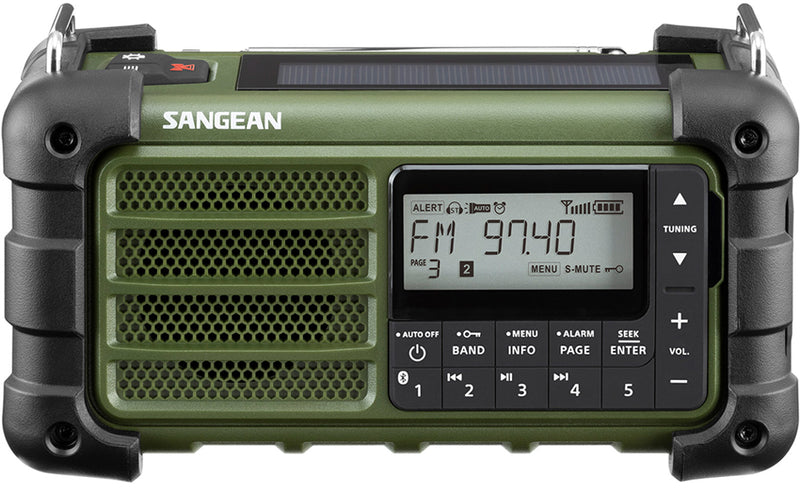 Sangean allväders radio MMR99 FM/AM Grön