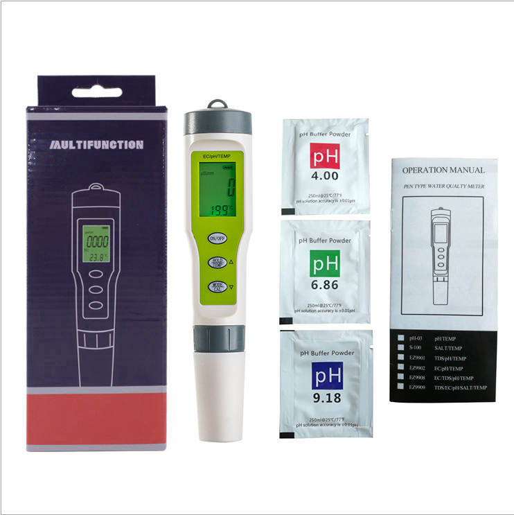 PH - EC - TEMP Meter for control of water / nutrient solution in Hydroponic cultivation