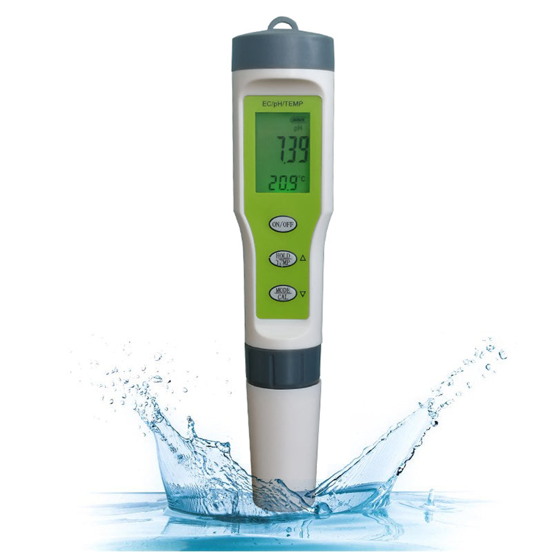PH - EC - TEMP -mittari vesi/ravinneliuoksen tarkistamiseen hydroponisessa viljelyssä