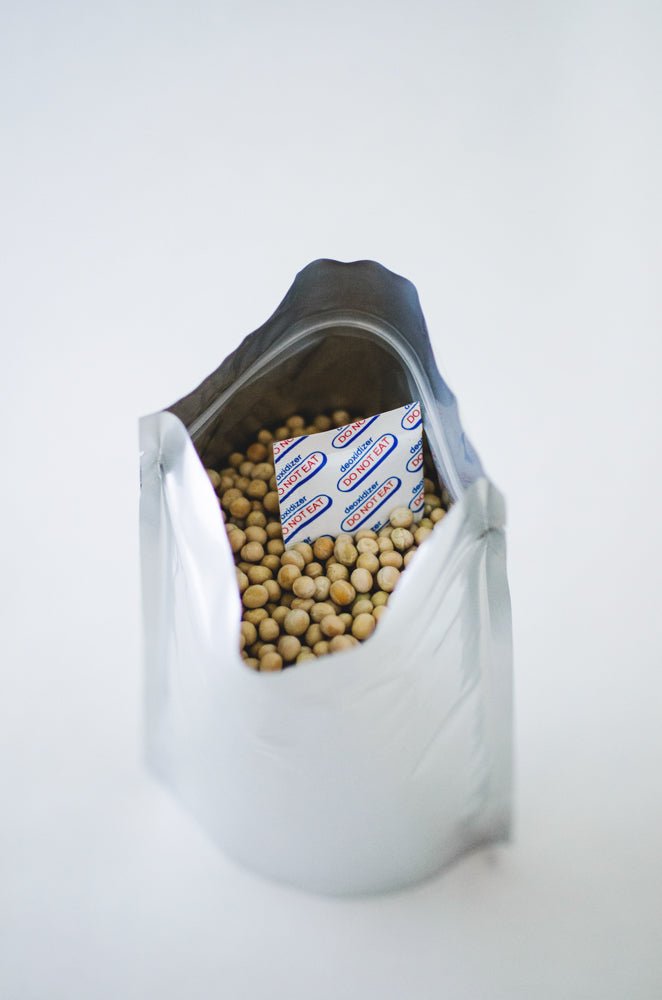 Mylarpåse 2 liter 100 pack + 100 st 300cc Syreabsorbenter - Mylar.se
