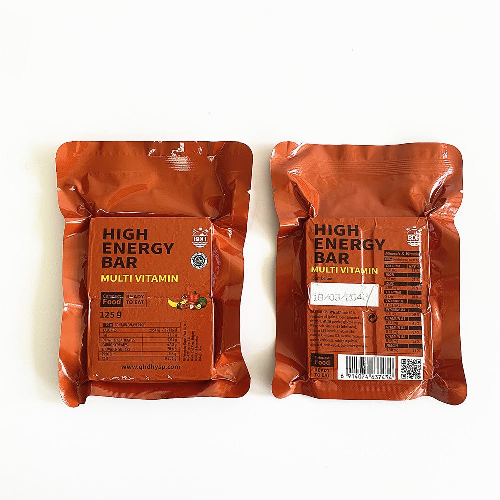 Nödkakor Multivitamin 125 gram Bäst före 2044 - Mylar.se