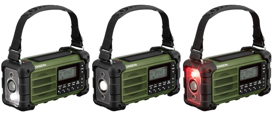 Sangean allväders radio MMR99 FM/AM Grön - Mylar.se